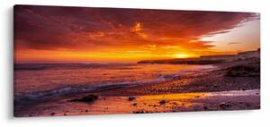 Naplemente a tengernél képe (120x50 cm)