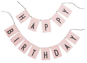 Happy Birthday rózsaszín betűfüzér - Design Letters