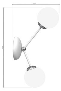 Milagro JOY fehér fali lámpa (MLP7530) 2x E14
