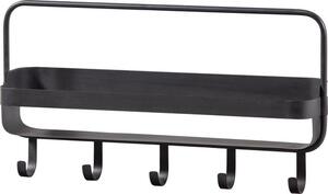 Fém polc fürdőszobába RAKKA 56x29 cm, fekete patinával