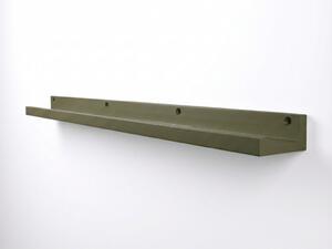 Fali polc képekhez FOTOPLANK 120 cm, olíva színű