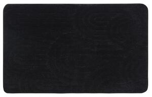 Aqualine Aqualine, RIST fürdőszobaszőnyeg, 50x80cm, 100% poliészter, csúszásgátló, fekete, NI8591