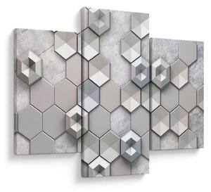 A 3D absztrakció képe (90x60 cm)