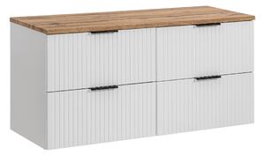 Fürdőszoba szekrény felsővel ADEL Fehér D120/1 | 120 cm