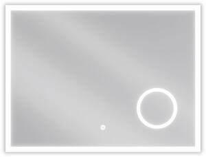 Mexen Kala megvilágított fürdőszobai tükör kozmetikai tükörrel 80 x 60 cm, LED 6000K, páramentes - 9820-080-060-611-00