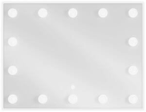 Mexen Dona LED-es megvilágított fürdőszobai tükör, 80 x 60 cm, 6000K, páramentesítő - 9818-080-060-611-00