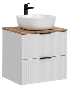 Fürdőszoba szekrény mosdóval és munkalappal ADEL White DU60/1 | 60 cm