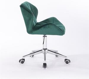 HR111K Sötétzöld modern velúr szék