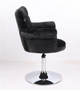 HR804CN Fekete modern velúr szék