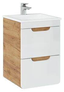 Fürdőszoba szekrény mosdóval ARUBA White U40/2 | 40 cm