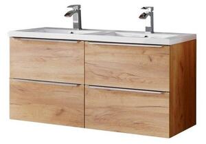 Fürdőszoba szekrény mosdóval CAPRI Oak U120/1 | 120 cm