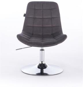 HR590N Grafit modern velúr szék