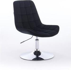 HR590N Fekete modern velúr szék