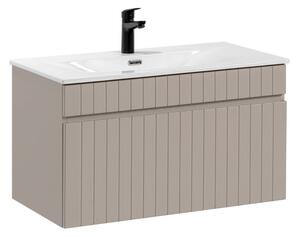 Fürdőszoba szekrény mosdóval ICONIC Cashmere U80/1 | 80 cm