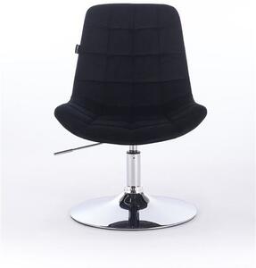 HR590N Fekete modern velúr szék