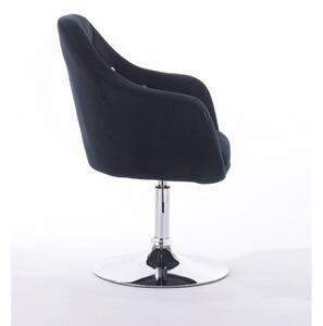 HR830 Fekete modern velúr szék