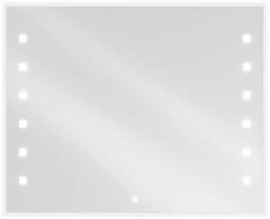 Mexen Ner 100 x 80 cm-es megvilágított fürdőszobai tükör, LED 6000K, páramentesítő - 9809-100-080-611-00
