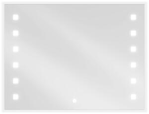Mexen Ner 80 x 60 cm-es, LED 6000K, páramentes, háttérvilágításos fürdőszobai tükör - 9809-080-060-611-00