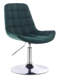HR590N Sötétzöld modern velúr szék