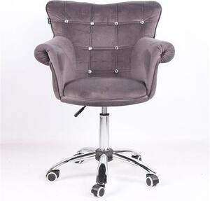 HR804CK Grafit modern velúr szék