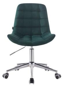 HR590K Sötétzöld modern velúr szék