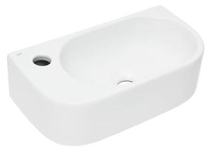 Mosdótál SAT Infinitio 40x21,5 cm fehér fényes felülettel túlcsordulás nélkül SATINF4021L