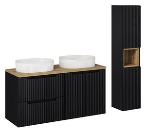 Fürdőszobagarnitúra NOVA Black 120/2