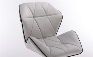 HR212CROSS Acél modern velúr szék