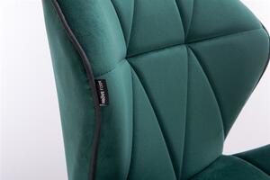 HR212 Sötétzöld modern velúr szék
