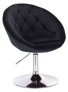 HR8516 Fekete modern velúr szék