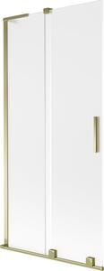 Mexen Velar L kádparaván 2-szárnyú toló 90 x 150 cm, fagyott, arany - 896-090-003-31-50