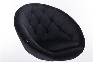 HR8516 Fekete modern velúr szék