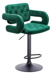 HR8403W Sötétzöld modern velúr szék