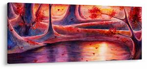 Egy varázslatos erdő képe (120x50 cm)
