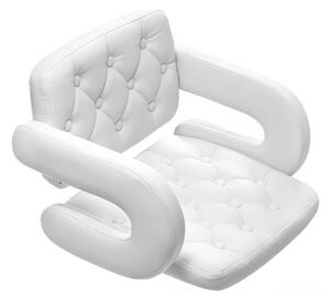 HR8403W Fehér modern műbőr szék