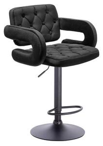 HR8403W Fekete modern velúr szék