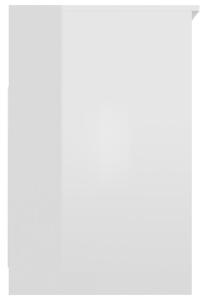 VidaXL magasfényű fehér szerelt fa fiókos szekrény 40 x 50 x 76 cm