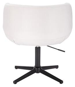 HC333CROSS Fehér szék fekete lábbal