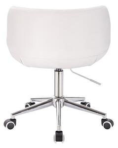 HC333K Fehér szék krómozott lábbal