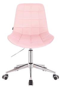 HR590K Púderrózsaszín modern velúr szék