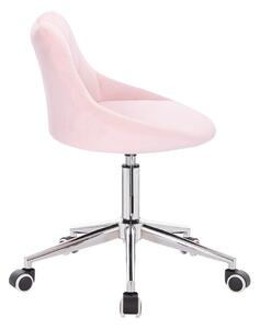 HR1054K Púderrózsaszín modern velúr szék