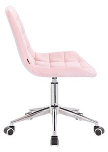 HR590K Púderrózsaszín modern velúr szék