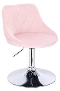 HR1054N Púderrózsaszín modern velúr szék