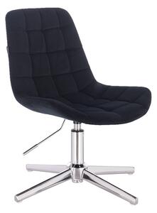 HR590CROSS Fekete modern velúr szék