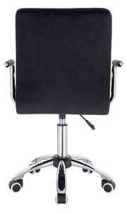 HC1015KP Fekete modern velúr szék