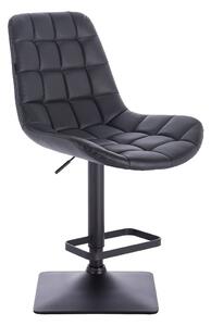 HR590KW Fekete modern műbőr szék fekete lábbal