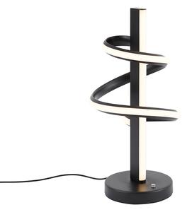 Design asztali lámpa fekete LED-del, 3 fokozatú kapcsolóval - Rolla