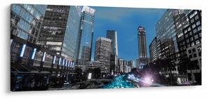 Éjszakai város képe (120x50 cm)
