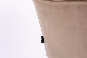 HR550CROSS Latte modern velúr szék fekete lábbal