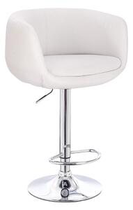 HC333W Fehér modern szék krómozott lábbal
